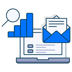 Data Analysing Icon, Insightful Data Analysis, Smart Analytics Process, Data-Driven Insights