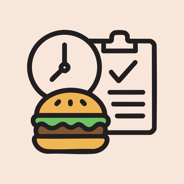 Fast food illustration burger illustration