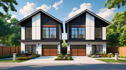 Ultrarealistic 3D Architectural render of a modern house