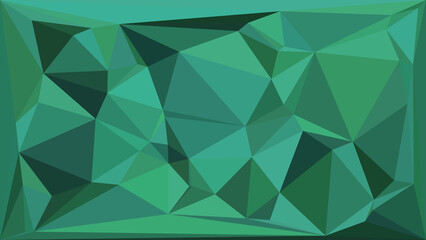 Fototapeta premium Vibrant green geometric pattern with dynamic triangular shapes