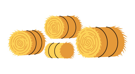 Hay Bale Line art vector dynamic design © Shanta