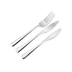 Different Types of Utensils Placed in a Row on a White Background