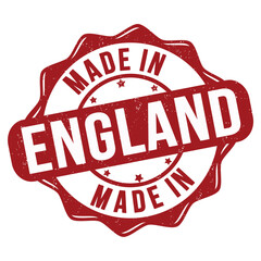 Made in England grunge rubber stamp