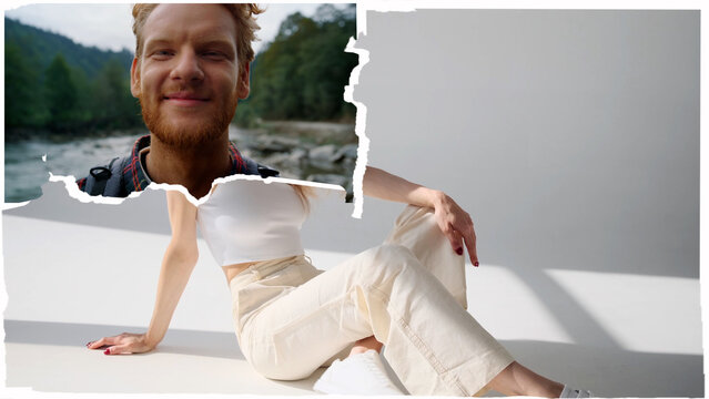 Torn Paper Split Screen 03