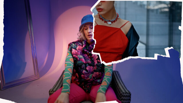 Torn Paper Split Screen 09