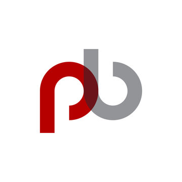 Modern PB Letter Logo - Creative Minimalist P and B Monogram Vector Design Template