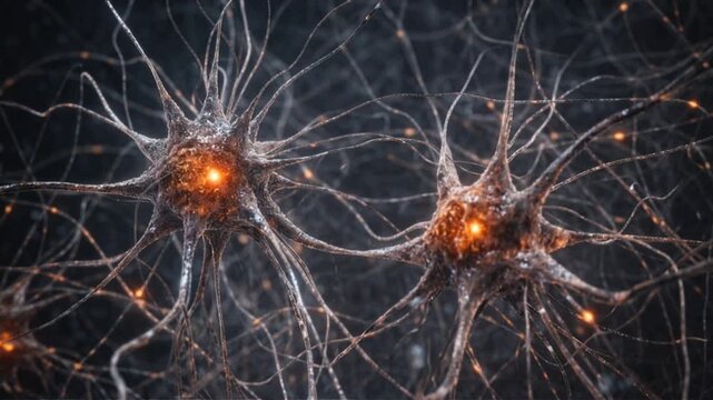 Neural connections with synaptic signal transmission