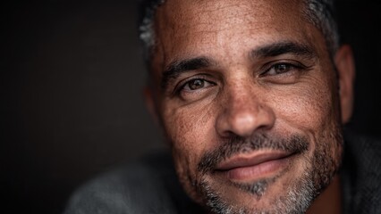 Fototapeta premium Close-up portrait of a handsome mature man