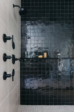 Square Tiled Shower