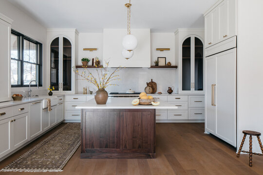 Classic Kitchen with Arched Cabinetry