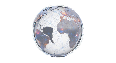 Fototapeta premium Global network connecting the world