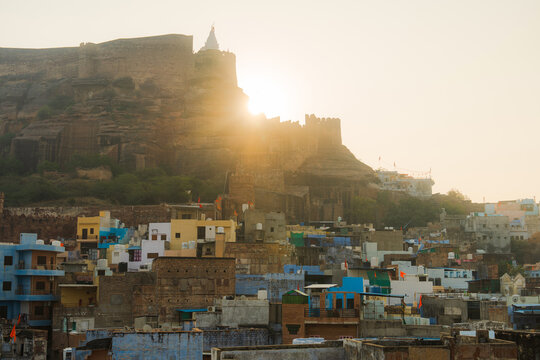 Cityscape of Jodhpur - blue city in India 