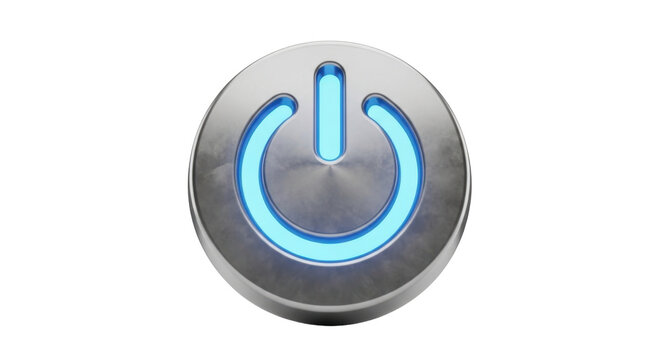 Illuminated power button on