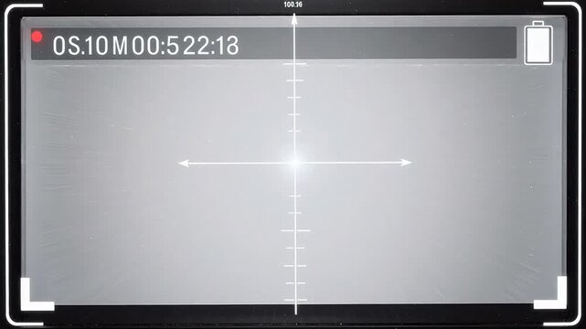 Camera viewfinder display with motion effect