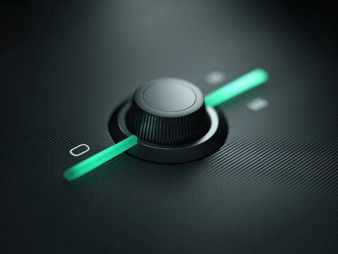 Audio Control Knob Close-Up 