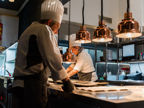 happy chefs at work 