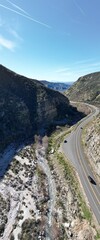 A UAV Drone Aerial Survey of  The Mill Creek Strand of the San Andreas Fault in California along Highway 38 near Forest Falls and Yucaipa looking at the landforms caused by Plate Tectonics 
