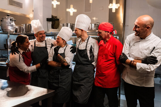 Culinary Team Celebrates Success in Kitchen Environment