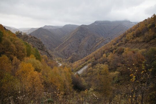autumn mountains landscape