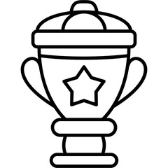Obraz premium Trophy Outline Icon