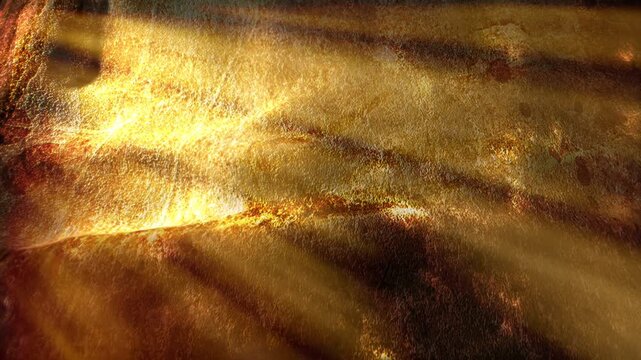 old rusty metal  gold shiny motion light background