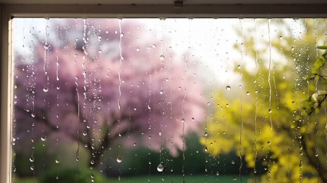 早春の雨が窓ガラスをゆっくりと流れる様子を捉えた映像です。
拡散した自然光が、静かで内省的な雰囲気を演出します。
ミニマルな構図と広い余白が特徴です。