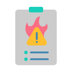 Damage Report Icon - Flat Color