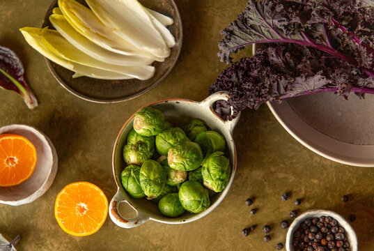 Fresh and seasonal fruit and vegetables.