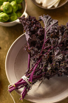 Purple kale.
