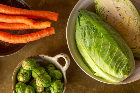 Fresh winter vegetables.