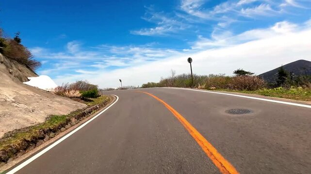 春の蔵王エコーライン（宮城側）【宮城県刈田郡蔵王町】
