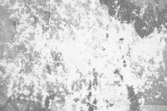 Grungy distressed texture with a rough, weathered, and aged appearance, featuring a monochromatic palette of black and white vintage rough texture on transparent background png