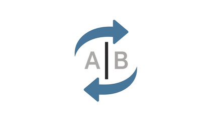 Arrows Swapping Letters A and B. © Lisdiyati