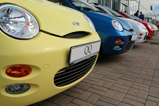 Motor show. Chery QQ at yearly automotive-show