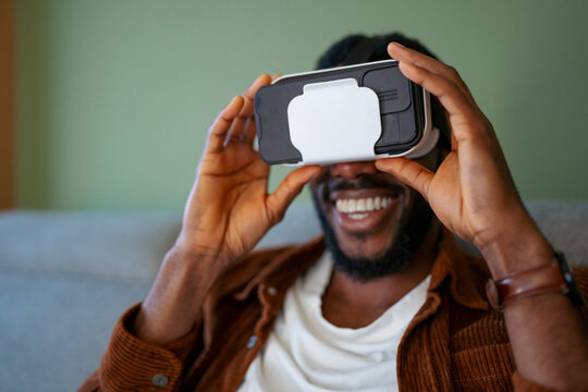 Enjoying virtual reality at home
