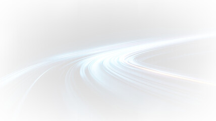 Curved light trails on a transparent background captured in a nighttime urban setting showing motion over a road © denzelll