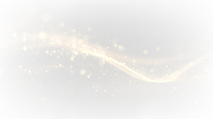 Abstract design with soft lines and light particles on a transparent background for creative projects and applications