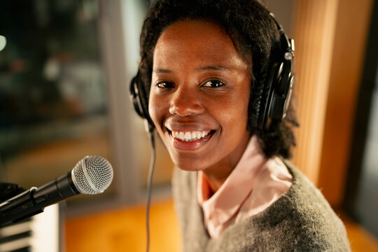 Studio session with singer
