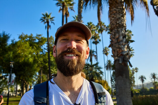 Happy man in Los Angeles