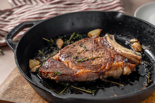 Cast Iron Ribeye Steak
