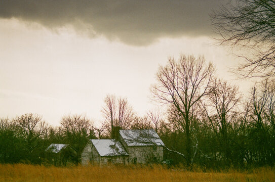 storm over house