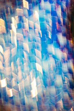 Sparkling Reflections Dance in Vibrant Blue Hues During Sunset