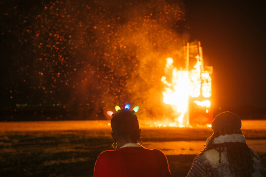 Algiers Holiday Bonfire New Orleans, Louisiana