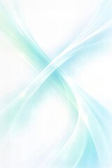 Mint Aqua X Ribbon Glow Abstract Background Template