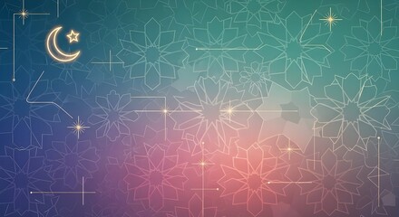 Fototapeta premium Abstract Islamic Pattern Ramadan Background