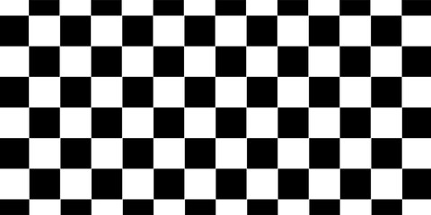 Black and white checkered pattern, Checkerboard seamless pattern