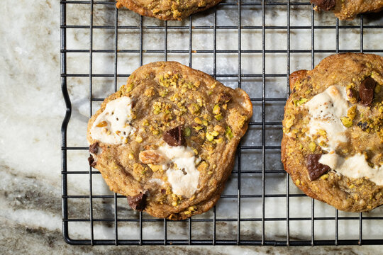 Pistachio Halva Cookies
