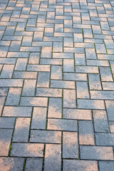 Fototapeta premium Brick pavement walkway in Japan