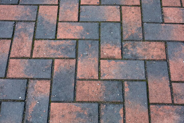 Obraz premium Brick pavement walkway in Japan