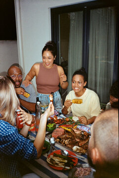 Outdoor dinner party